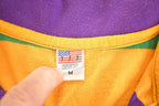 Vintage 1980s JJJ Striped Quarter Button Up Shirt Men's S