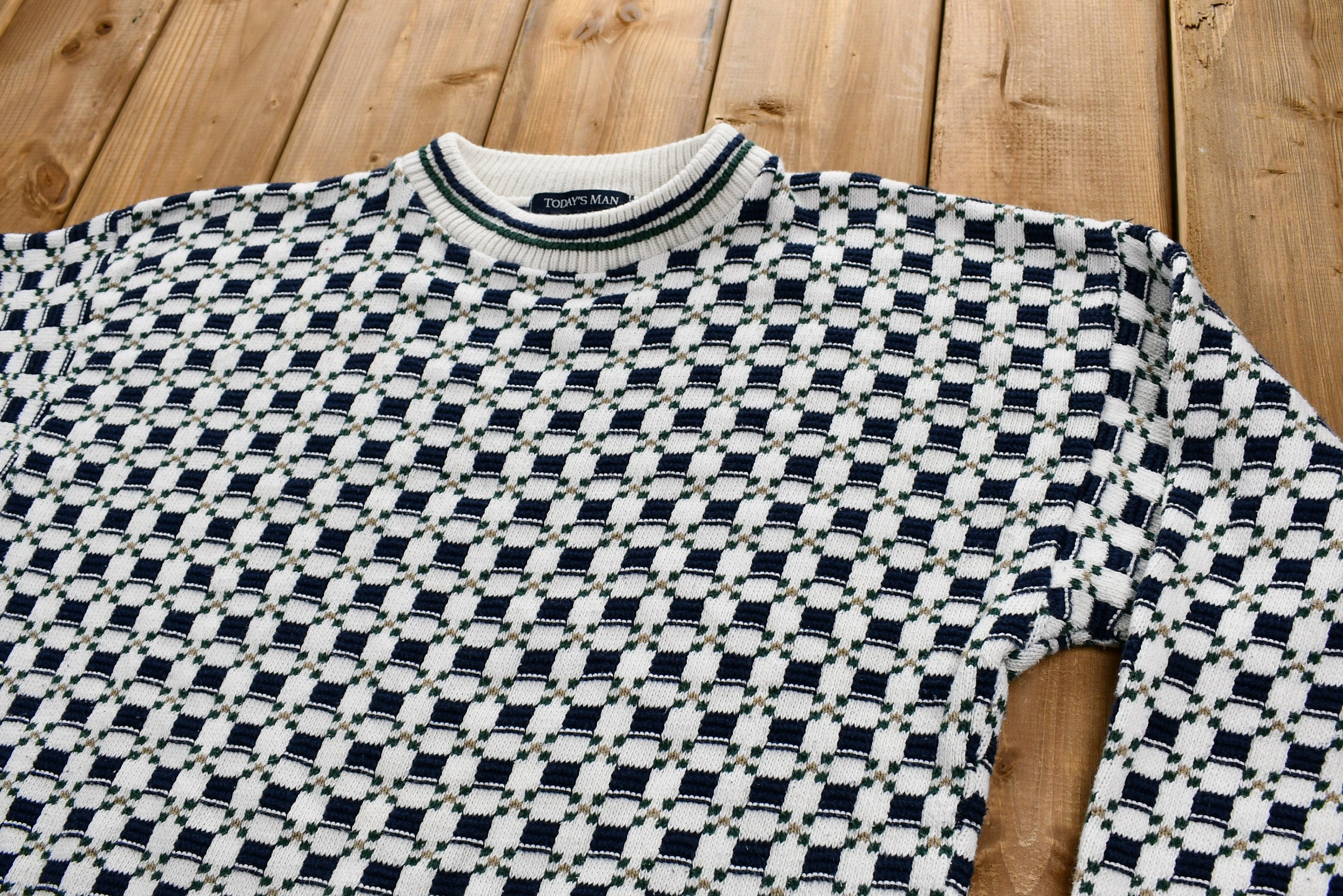 Vintage 1990s Hand-Framed Knit Sweater