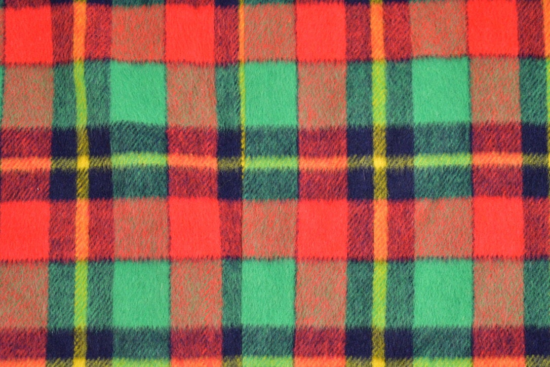 Vintage 1970s Wool Plaid Dress