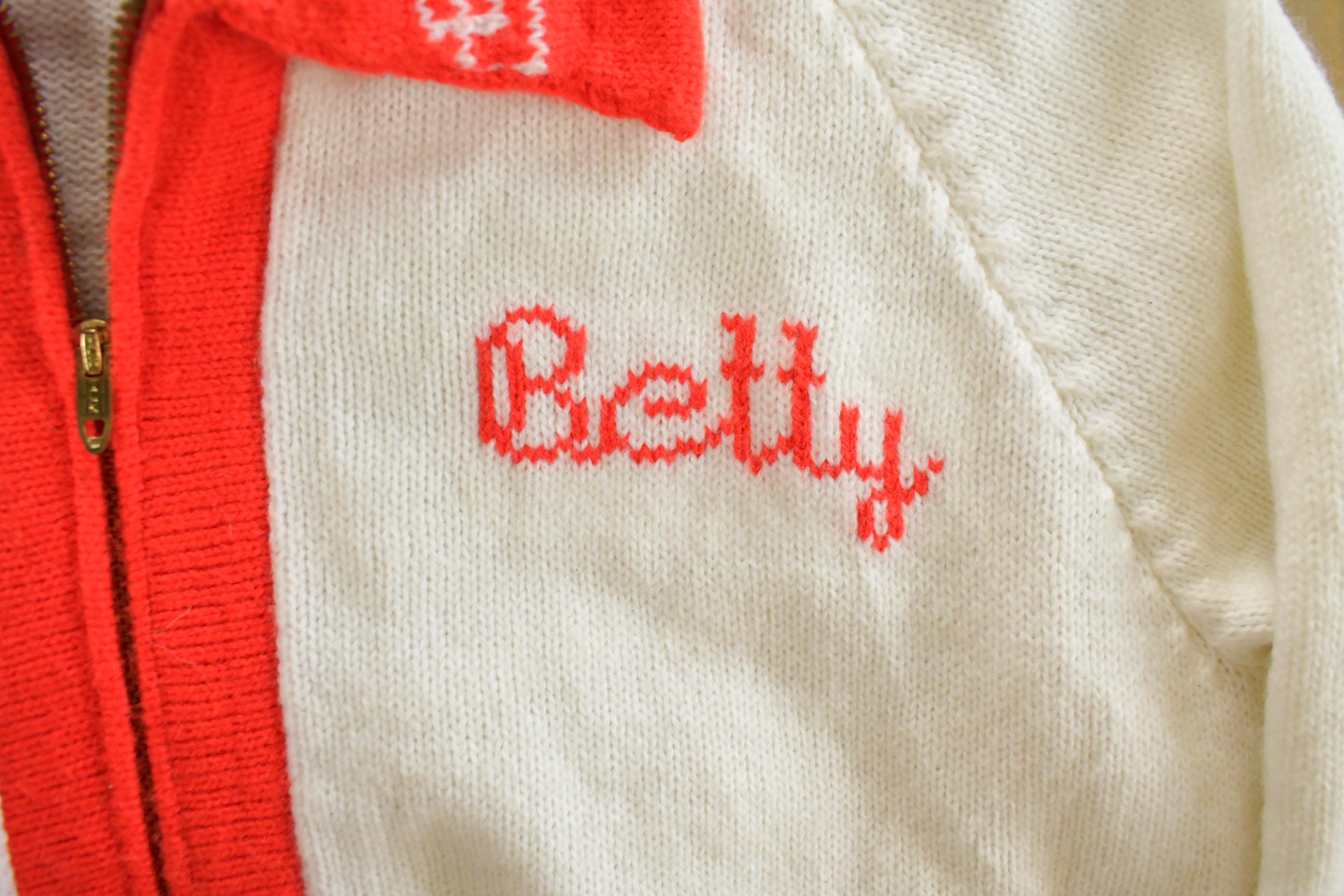 Vintage 1960s Creative Knits By Judy Graf Knit Full Zip Sweater Women's Medium  True Vintage  Outdoors  Vintage Knit  Music