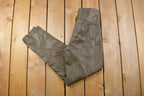 Vintage 1990's Women's High Waist Brown Leather Pants Size 26 x 30