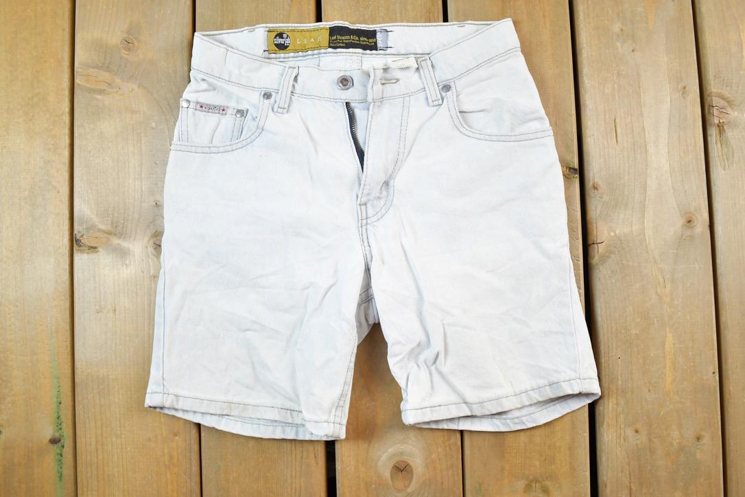 Vintage 1990s Levi Strauss SilverTab Denim Jean Shorts Size 28 x 5