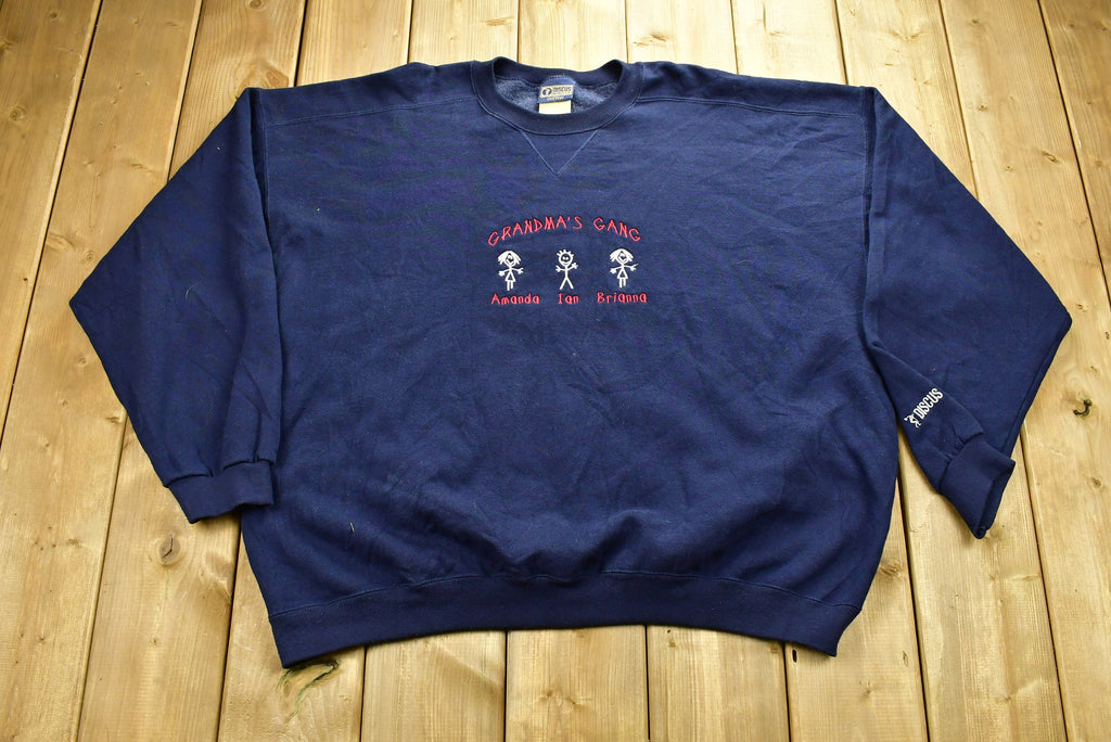 Vintage 90's "Grandmas Gang" Embroidered Crewneck