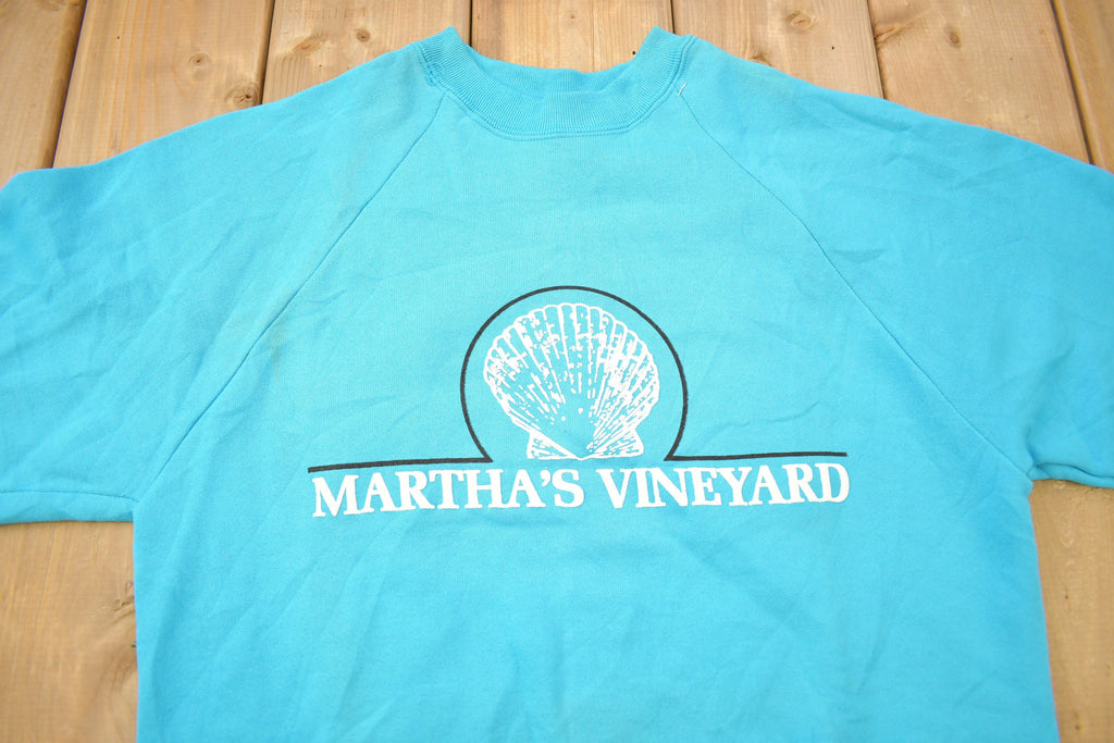 Vintage 1990s Martha's Vineyard Raglan Crewneck Sweatshirt