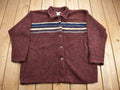 Vintage 1990s Fleece Button Up Woman's Sweater
