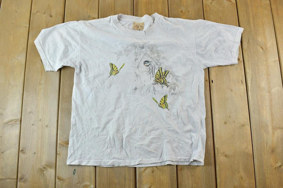 Vintage 1990s The Mountain Butterfly Outdoors T-Shirt