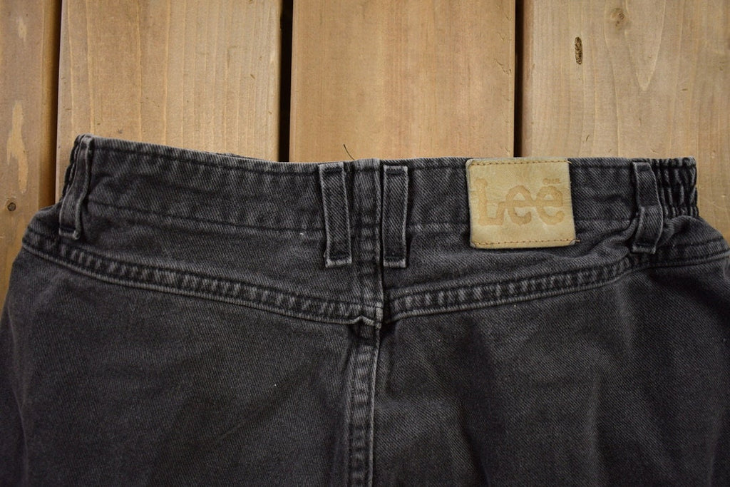 Vintage 1990s Lee Black Denim Jeans Size 30x27
