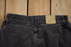 Vintage 1990s Lee Black Denim Jeans Size 30x27