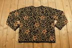 Vintage 1990s Classic Elements Floral Cardigan Sweater