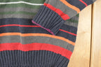 Vintage 1990s Steve & Barry's Striped Knit Crewneck Sweater Mens L