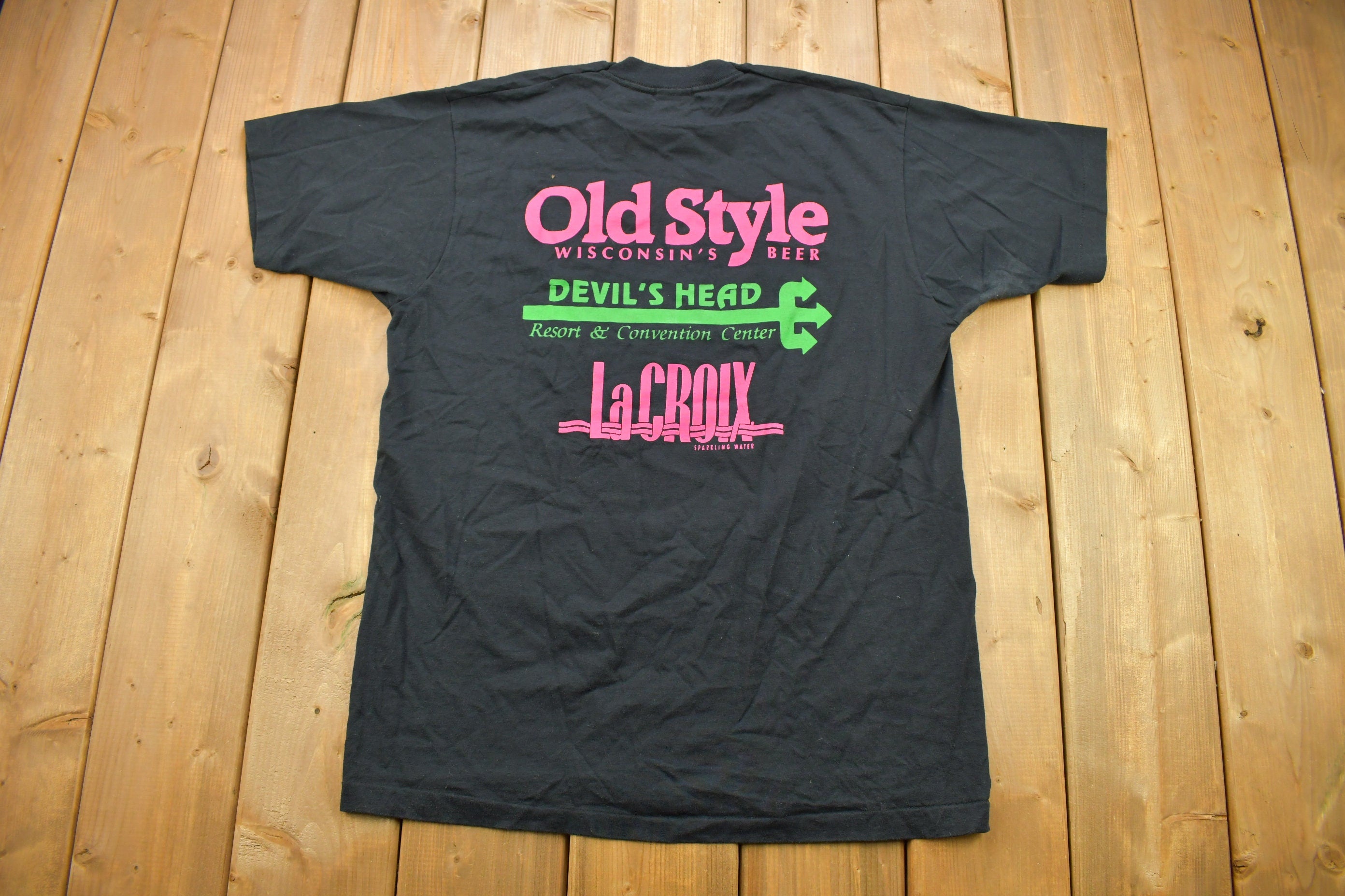 Vintage 1990s American Cancer Society "Ski Down Cancer" Graphic T Shirt