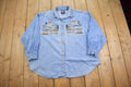 Vintage 1990s Noahs Arc Embroidered Denim Button Up Shirt