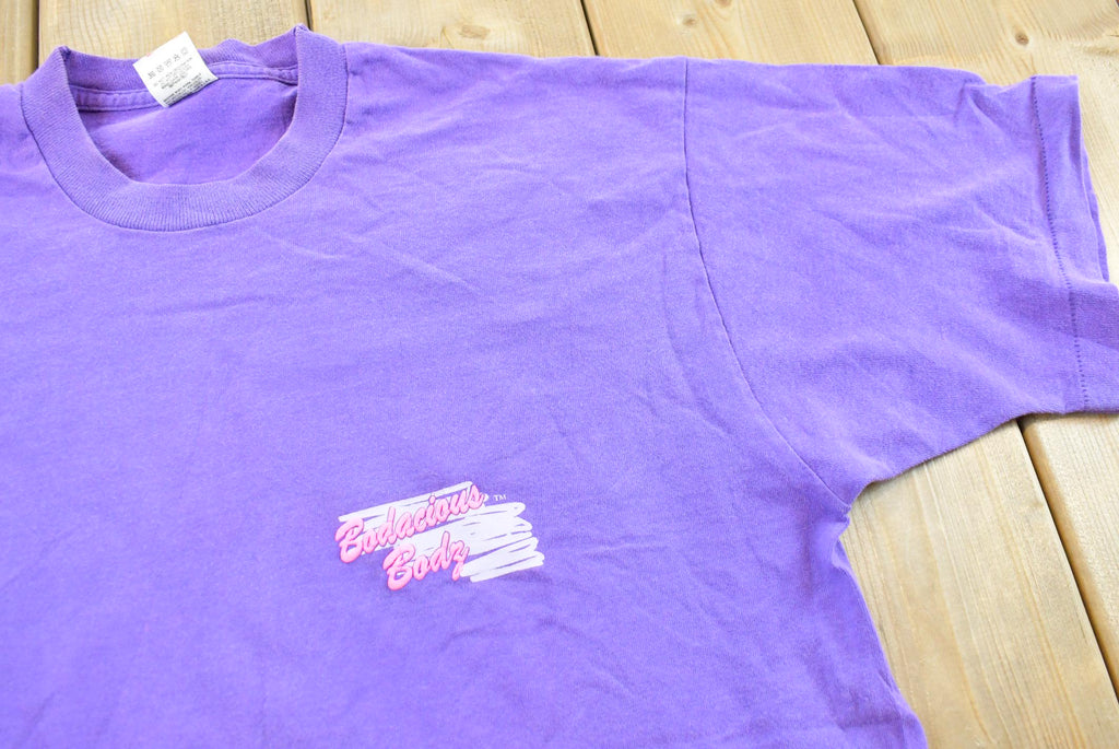 Vintage 1990s Funny Bodacious Body Defintion T-Shirt Men's L /