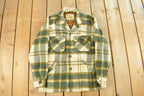 Vintage 1970s Deacon Brothers Flannel Shirt Jacket Men's Medium