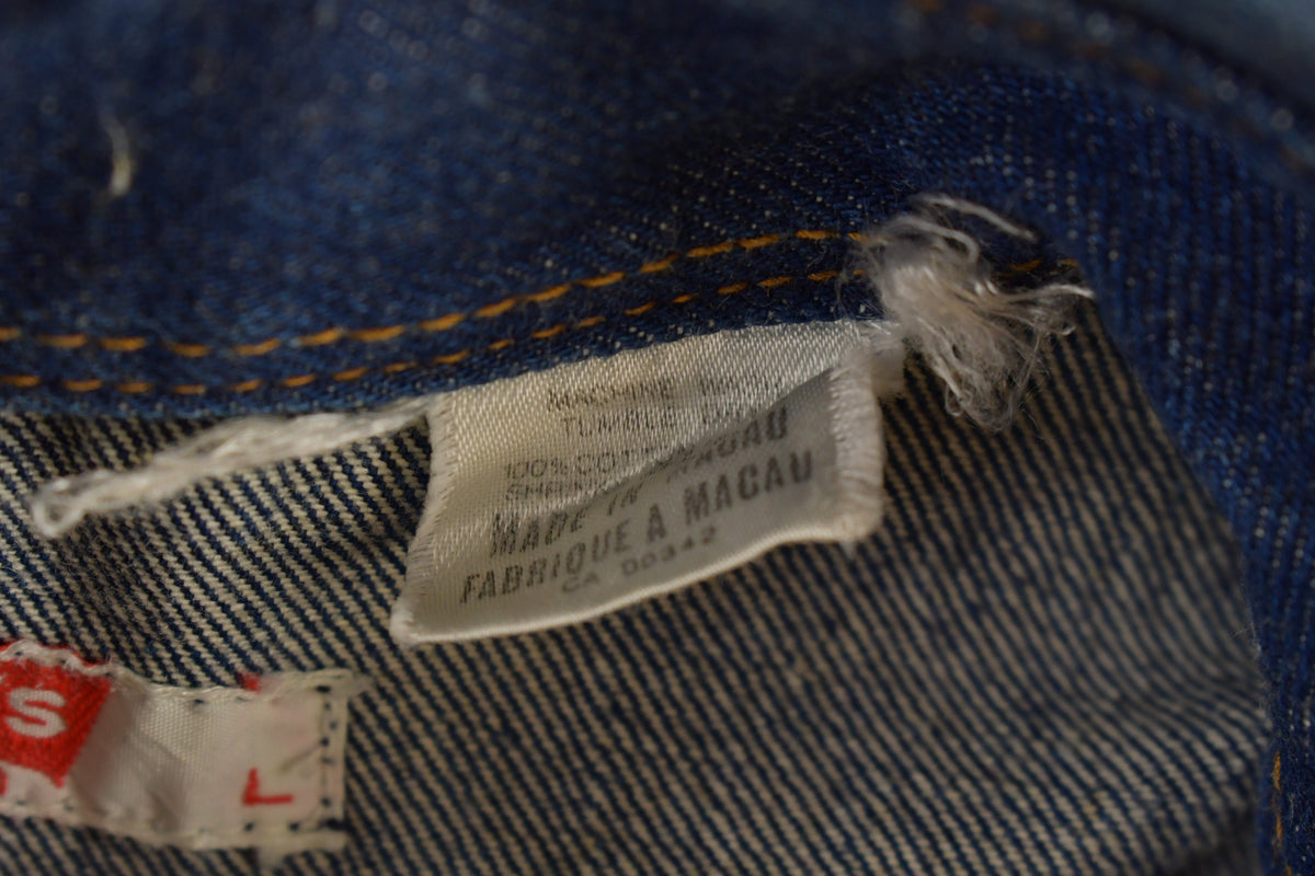 Vintage 1970s Levi's Orange Tab Indigo Denim Button Up Shirt