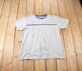 Vintage 1990s Industrial Rags Striped T Shirt Made In USA Size L
