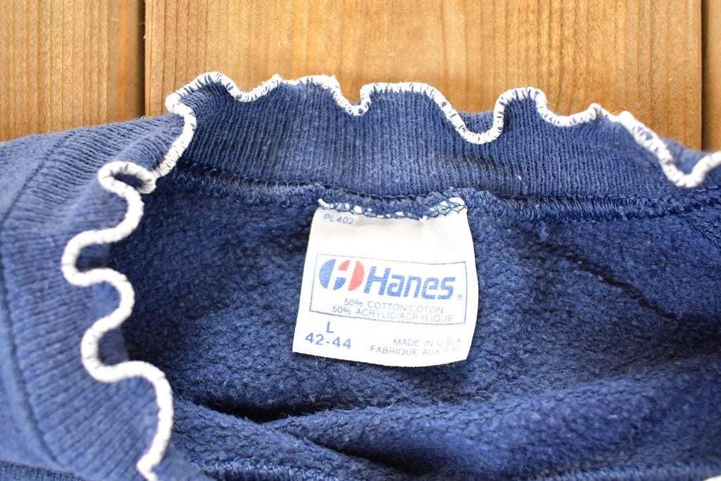 Vintage 1990s Grandma Frilly Collar Crewneck Sweatshirt Women's L