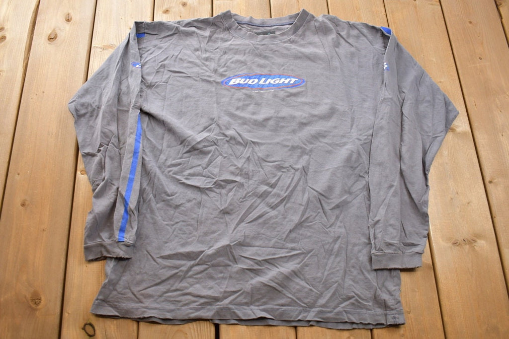 Vintage 2002 Bud Light Graphic Longsleeve T-Shirt