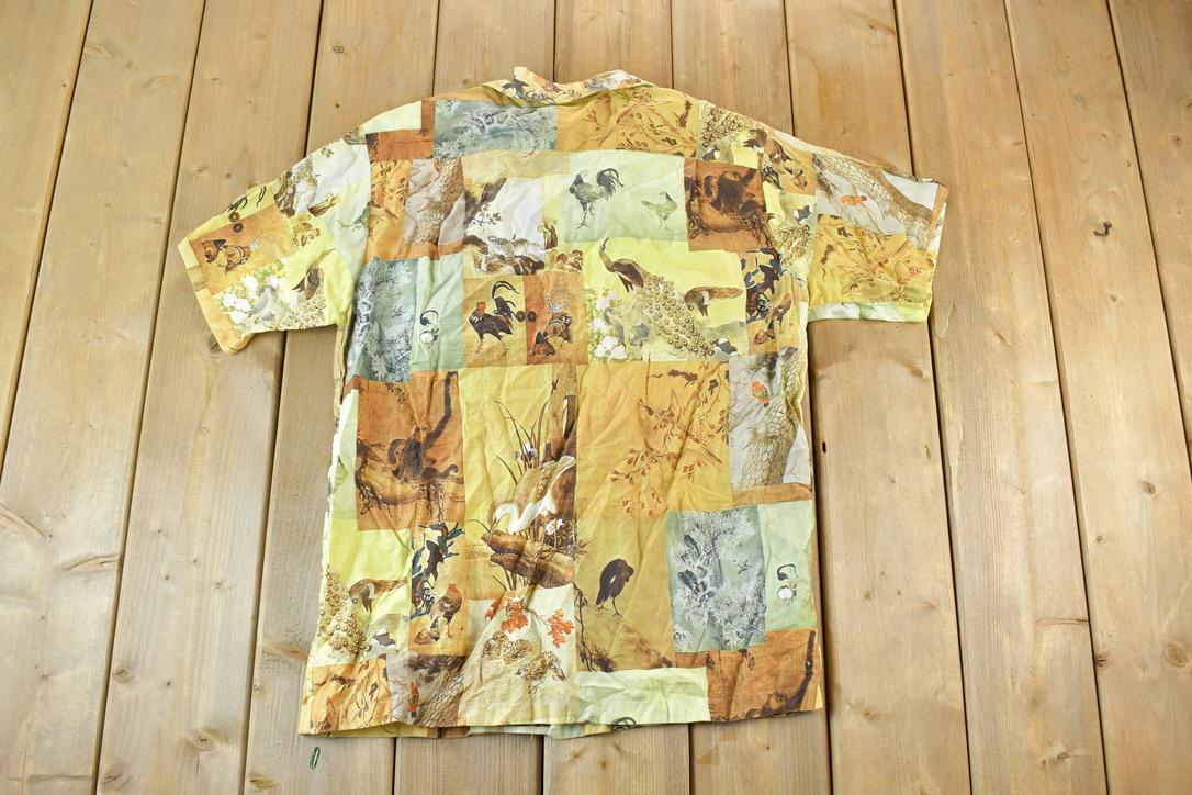 Vintage 1990s Hawaiian Farm Shirt