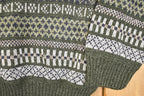 Vintage 1990s David Taylor Abstract Striped Knit Crewneck Sweater Men's L
