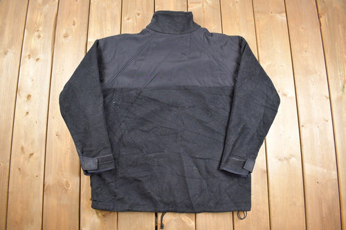 Vintage 1990s Peckham DSCP Zip Up Fleece Sweater / Outdoorsman / 90s Sweater / Streetwear / Hiking / Deep Pile