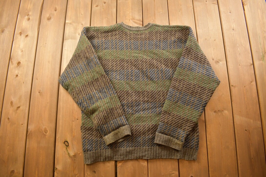 Vintage 1990s Club Room Knitted Crewneck Sweater
