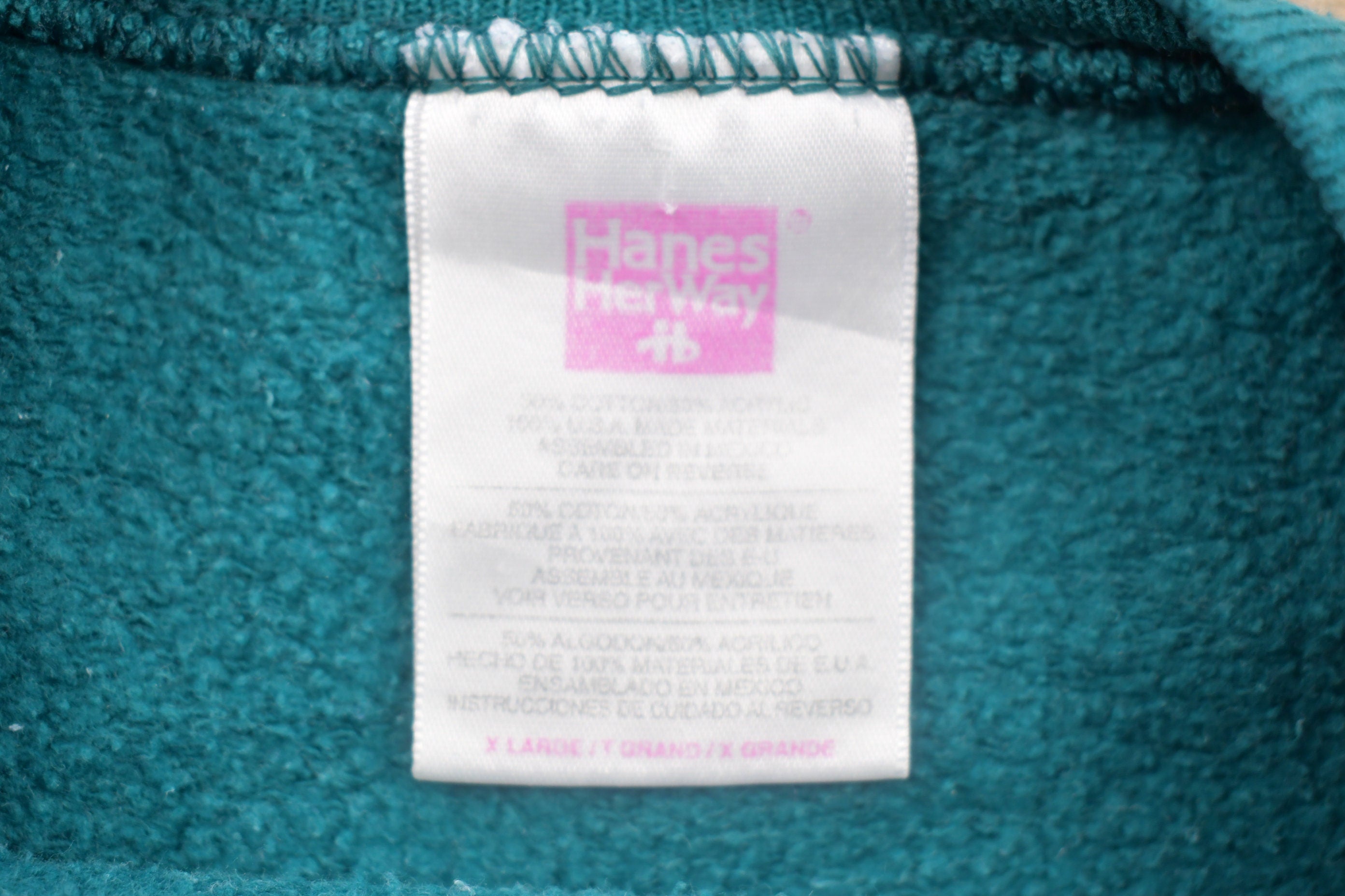 Vintage 1980s Hanes Blank Raglan Crewneck Sweatshirt