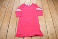 Vintage 1970s Pink Striped T-Shirt Dress