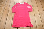 Vintage 1970s Pink Striped T-Shirt Dress