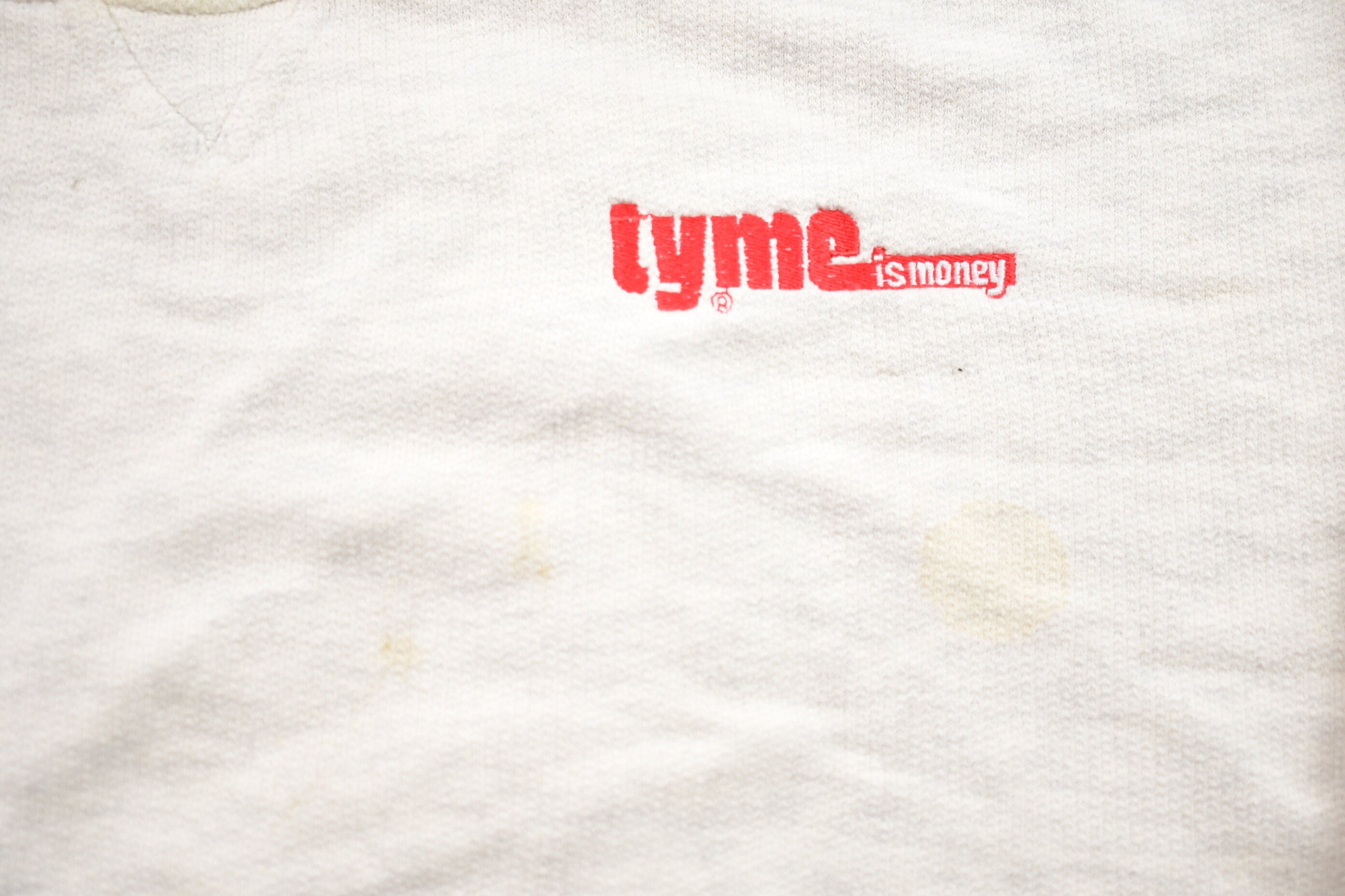 Vintage 1990s Tyme Is Money Blank Crewneck Sweatshirt  90s Crewneck  Made In USA  Essential  Streetwear  90s Blank