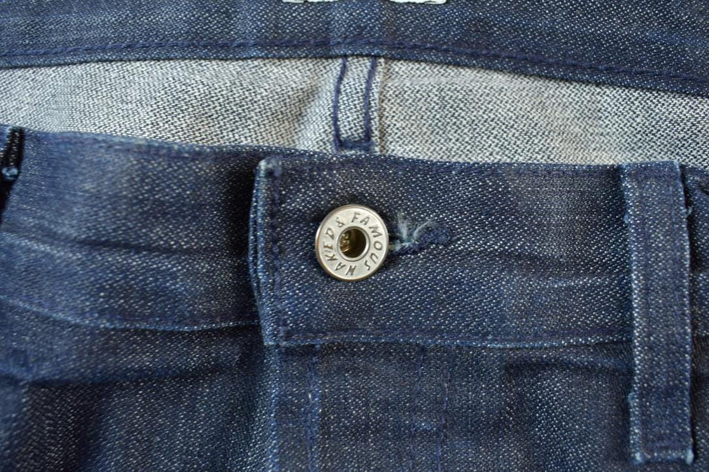 Vintage 2000s Naked & Famous Low Waisted Denim Jeans Size 38 x 31