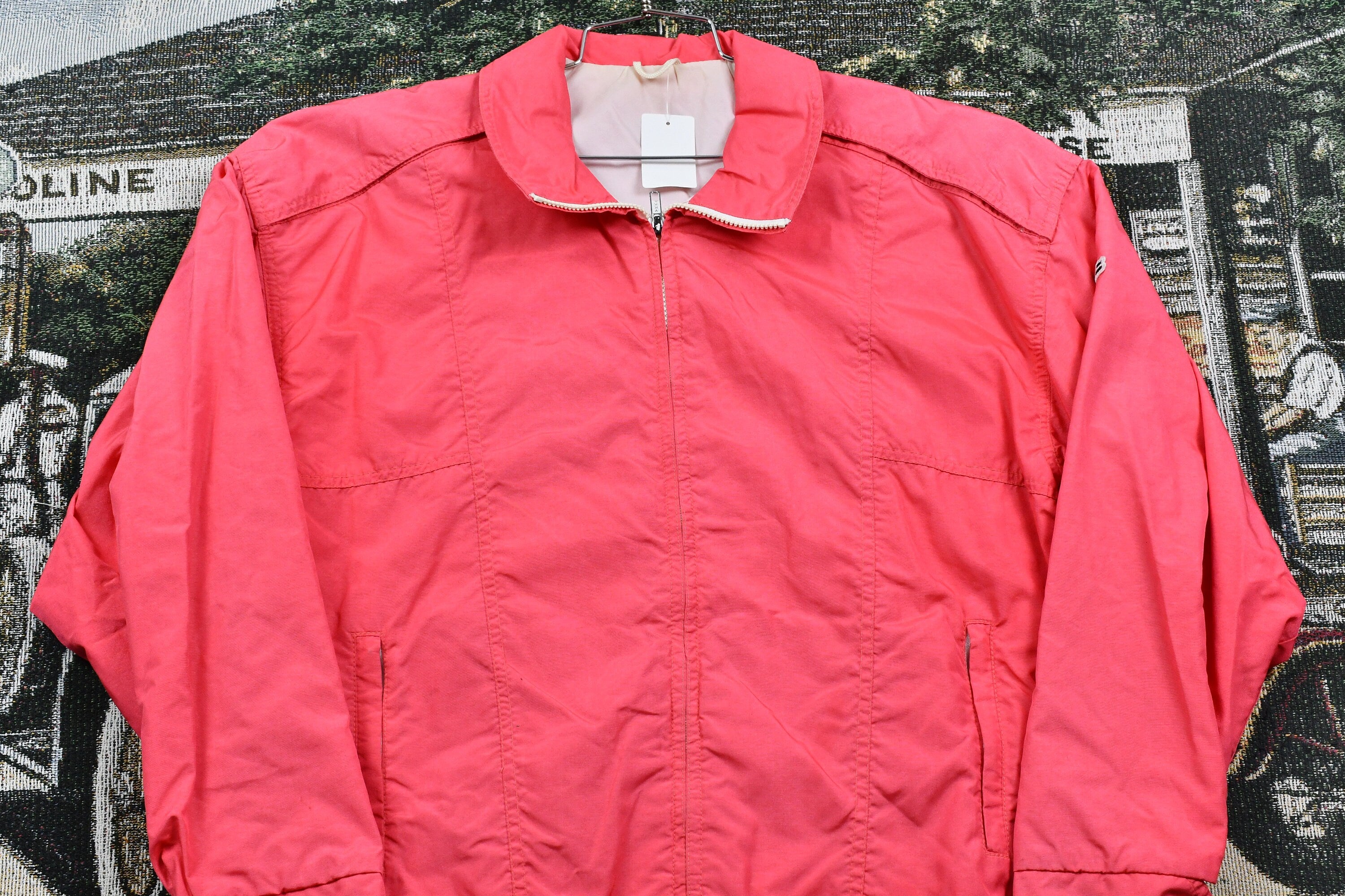 Vintage 1980s CB Sports Neon Pink Nylon Windbreaker