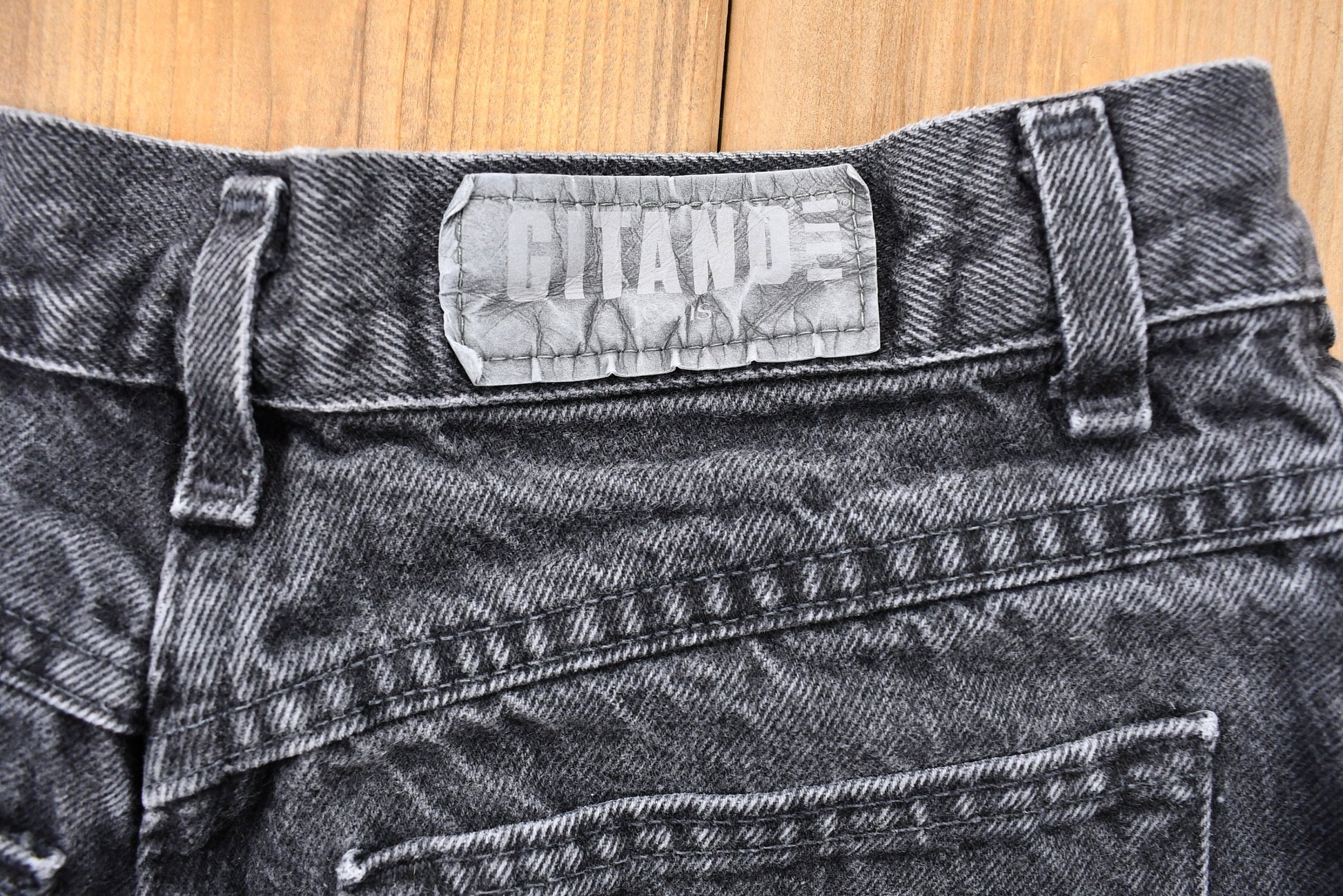 Vintage 1980s Gitano Black Wash Relaxed Tapered Mom Jeans