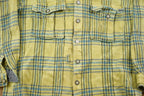 Vintage 1990s News Plaid Button Up Shirt / 1990s Button Up / Vintage Flannel / Plaid Flannel / Casual Shirt / Formal Shirt