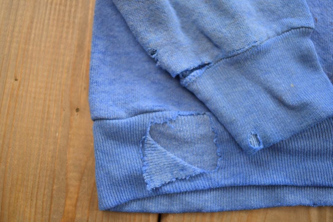 Vintage 1980s Tultex Distressed Athletic Wear Sweater