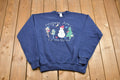 Vintage 1990s Endless Designs Winter Animals Crewneck Sweatshirt