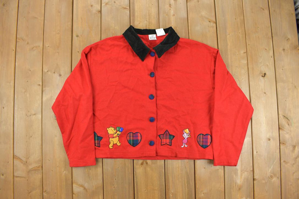 Vintage 1990s Disney Winnie The Pooh Embroidered Button Up Shirt