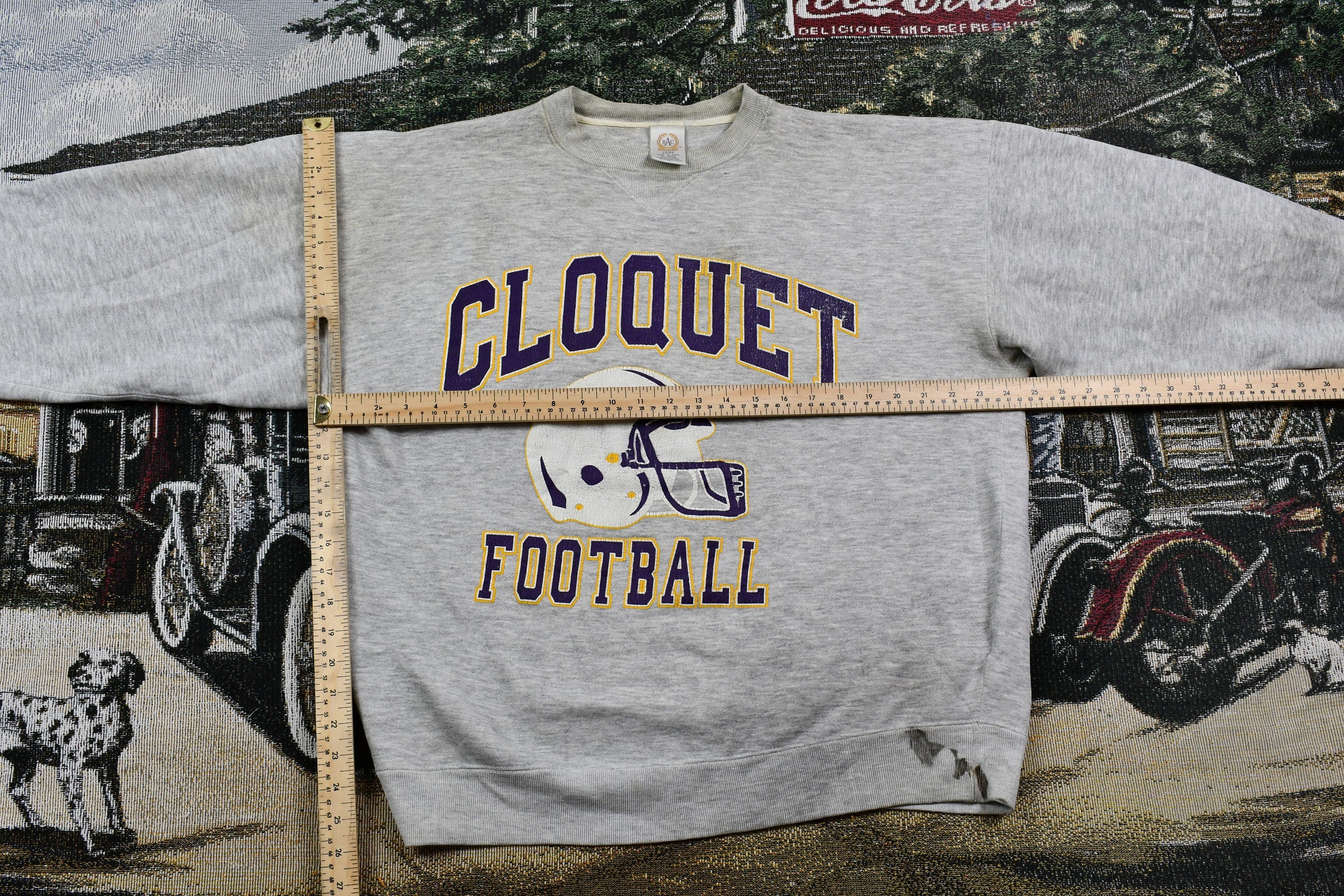Vintage 1990s Cloquet Football Graphic Crewneck