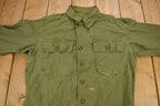 Vintage 1952 Military Button Up Shirt