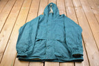 Vintage 1990s LL Bean Stowaway Hooded Raincoat