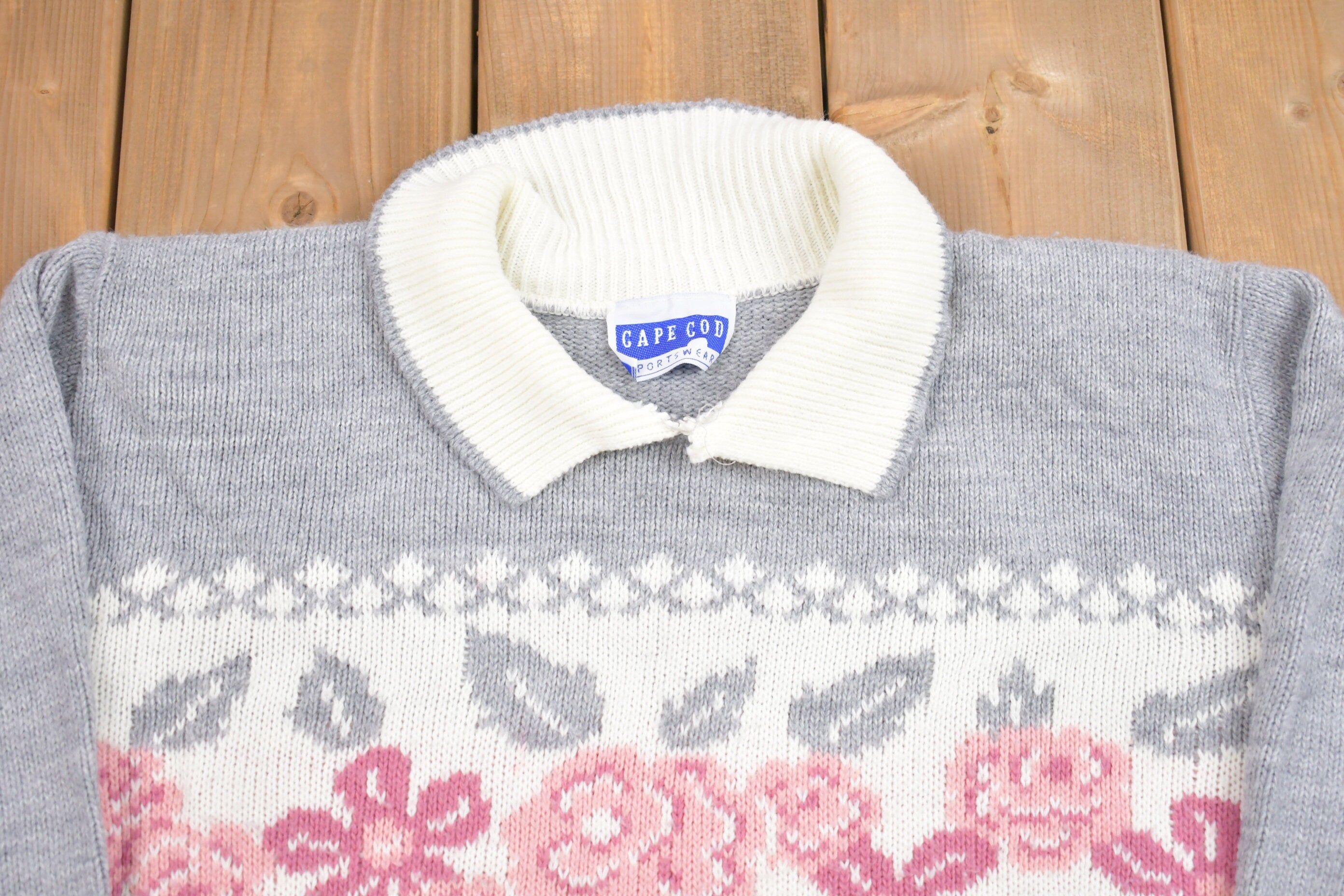 Vintage 1990s Cape Cod Sportswear Knitted Sweater