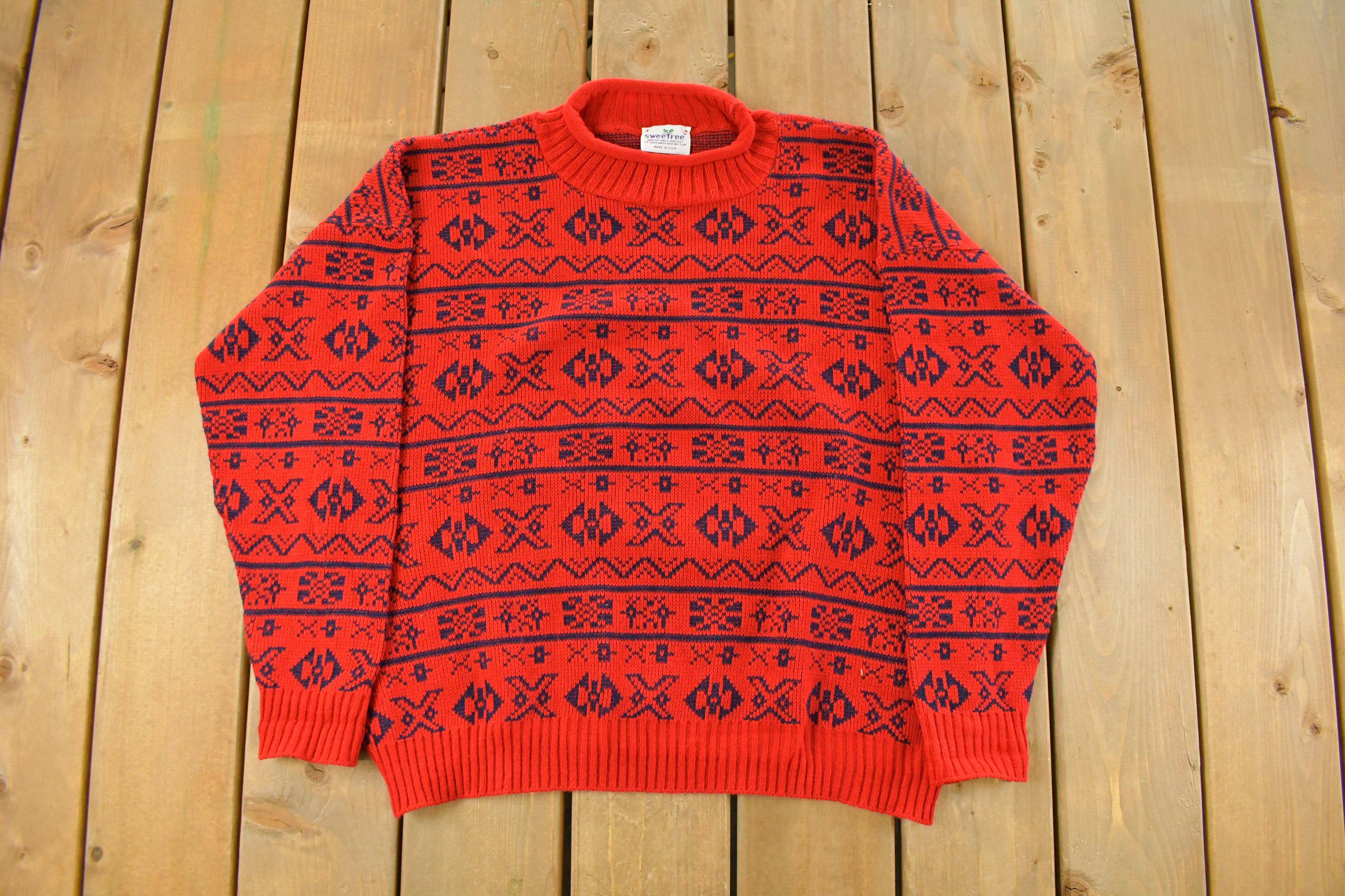 Vintage 1990s Sweetree Made In USA Knit Sweater Men's Large
