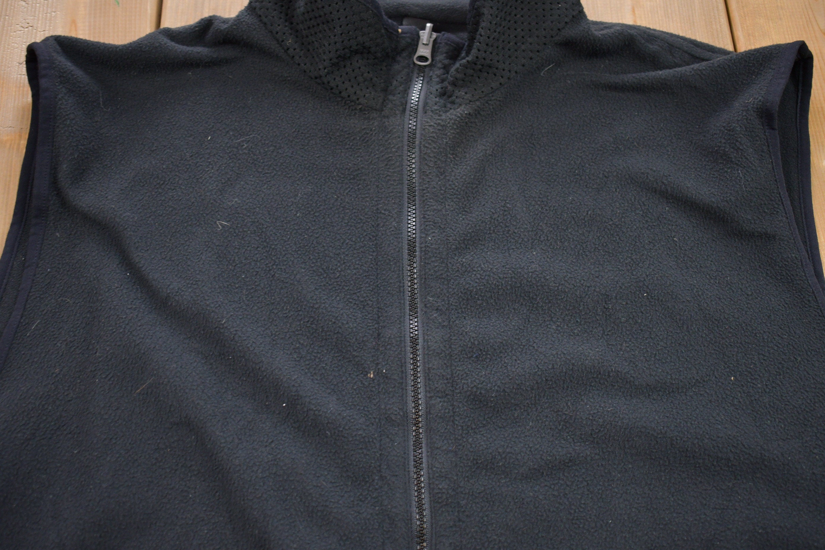 Vintage 1990s Fleece Full Zip Vest