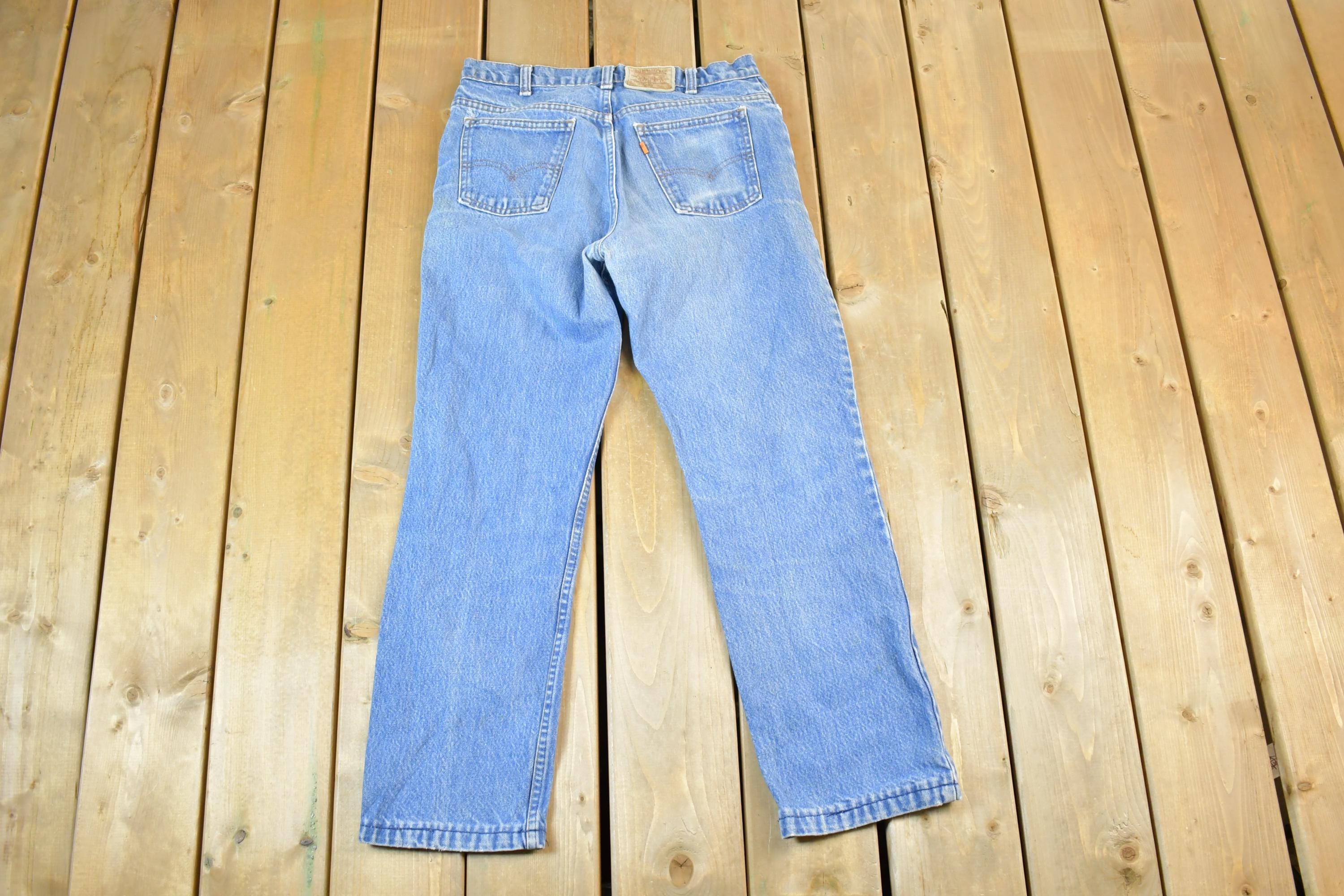 Vintage 1990s Levi Strauss Orange Tab 619 Denim Jeans Size 30 x 27