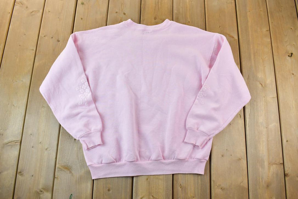 Vintage 1990s Cute Floral Crewneck Sweater