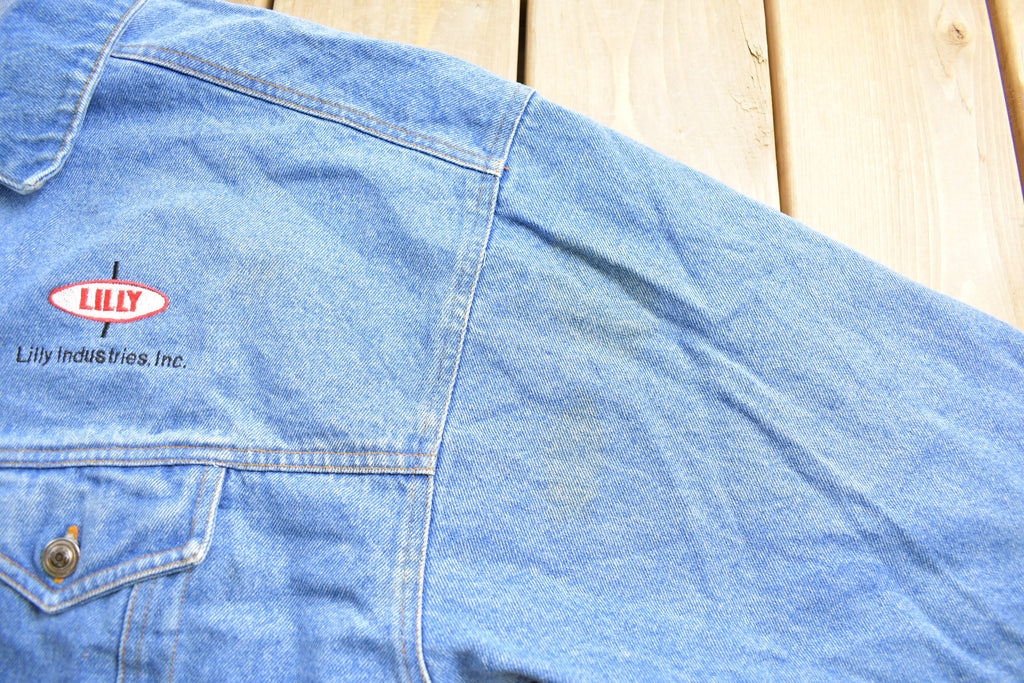 Vintage 1990s Lilly Industries Blue Pointe Denim Jean Jacket