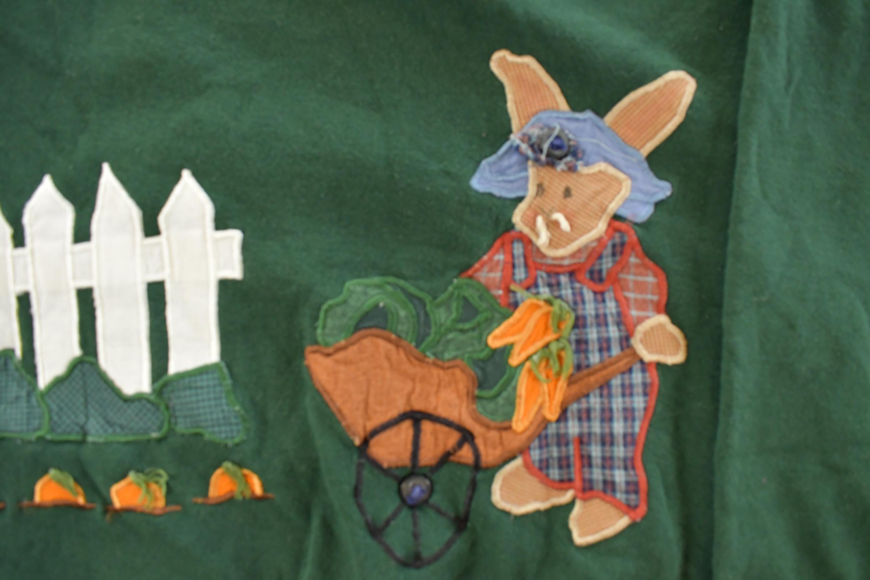 Vintage 1990s Bunny Garden Cartoon Crewneck Sweatshirt Men's Large