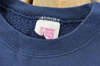 Vintage 1990s Hanes Her Way Blank Blue Crewneck Sweatshirt Women's XL