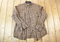 Vintage 1990's Wrangler Plaid Button Up Western Shirt Made In USA
