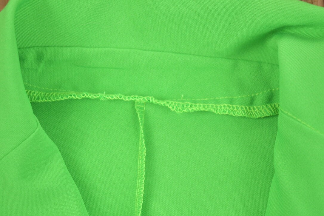 Vintage 1980s Neon Green High Cropped Blazer